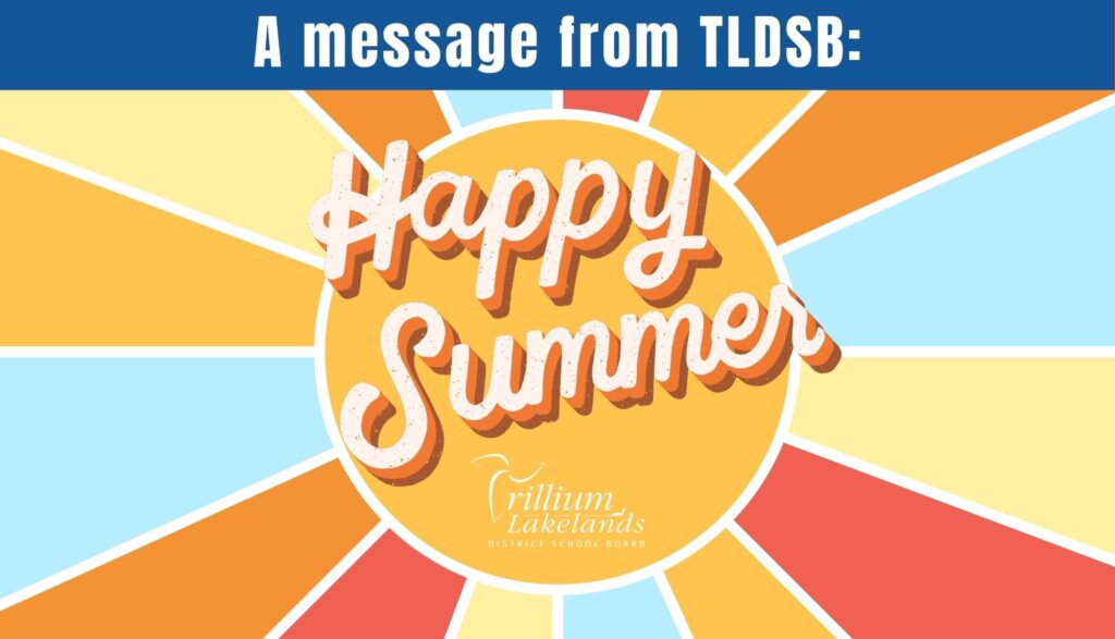 End of the 2024-2025 school year message from the director of education - website graphic